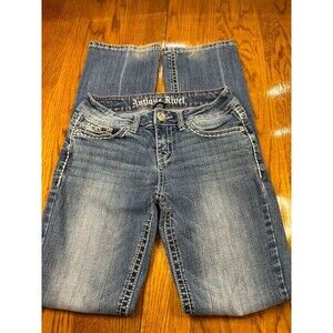 Antique Rivet jeans, sz 25, bootcut, great cond.